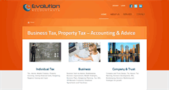 Desktop Screenshot of evolutionaccountants.com.au